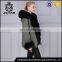 Winter fur coat for women sale black coat with fur collar and cuffs