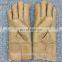 High quality fur-lined winter genuine sheepskin leather gloves for women