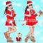 Long Sleeve Kid Santa Claus Suit and Dress for Christmas day, kids christmas party dresses