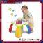 Interesting battery power kids plastic study music learning table
