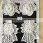 new arrival white 3d flower lace trim for dress and decoration