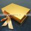 Custom Elegant Cardboard Magnet Gold paper box for cosmetic packaging