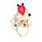 Promotional Colorful rhinestone animal eyeglass holders goldfish eyeglass holder magnetic Brooches
