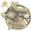 Antique Gold Sports Swimming Medal