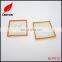 Factory custom plastic square logo badge for garment