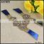 Decorative rhinestone leather design for lady's sandal shoes strap accessories