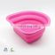 2018 Semicircle FDA Silicone Collapsible Water Bucket Foldable Food Storage Basket
