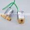 GOGO Normally Closed 2 Way Brass Gas Mini Solenoid Valve 1/8 1/4 M12 1.5mm/2.5mm/3mm Pneumatic welding machine burner valve