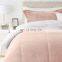 2020 amazon hot sale home textile  Ultra-Soft knife edge box quilted micro minky flannel  comforter set luxury