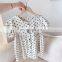 2020 children's clothing summer new products girls Korean summer dress linen cotton polka dot dress long skirt