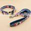Factory Price Bohemian Custom Dog Collar Free Lettering Dog ID card Customization Dog Collar Half Metal Buckle