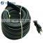 220V 50M/PC 25w/m Self-Regulating Heating Cable For Roof Gutter Snow Melting with plug