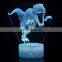 Многоцветный сменный 3D визуальный LED-стойка 3D ночной светильник
