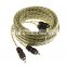 5M Audio Cable 2RCA -2RCA Composite Cable Silver MaleLE-Male Twisted Pair
