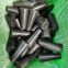 High temperature resistant rubber plug for pipe with conical rubber plug