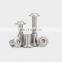 Stainless steel black chicago screws  m8 flat head  philips  binding post screws