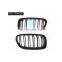 front bumper for bmw 3 series e90 carbon fiber M colour grilles 08-11