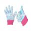 HANDLANDY Floral Pattern Cotton palm light blue pink lovely floral garden gloves HDD5094