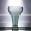 Wholesale Decorative Fruit Pot Unique Shaped Transparent Grey Orange Fade Colored Painted Glass Vase For Home Decoration
