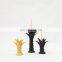 modern morandi white black yellow red color home pieces ceramic pineapple decor candle holder