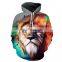 High Quality Christmas Custom, Fleece Full Dye Men Gym Hoodies Wholesale Sweatshirts Sublimation 3D Printed Oversized Hoodie/