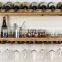 2 Piece 8 Bottle Wall Mounted Wine Rack Set