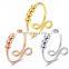 Copper Simplicity Women Adjustable Finger Anti Beaded Sterling Silver Fidget Rings Anxiety