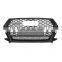 Front grill for Audi Q3 modification grille change to SQ3 style auto spare part Chrome silver black new style grill 2016-2019