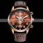 OCHSTIN GQ043A Quartz Wristwatch with Calendar Mens Luxury Watch Men Genuine Leather Strap WATCHES