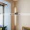 Italian Minimalist Black Full Copper Wall Lamp For Living Room Dining Room Bedroom Bedside Lighting Modern Line Wall Light