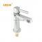 LIRLEE Factory Price OEM Brass Bathroom Waterfall Basin Mixer Faucet for on the bowl basin