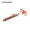 Rose Gold Double Edge Shaving Safety Razors walnut Wood Shaving Safety Shaver