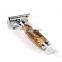 Men Barber Brass Bamboo Handle Wooden Safety Shaving Razor