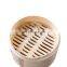 2 Tier Kitchen Bamboo Steamer for Asian Cooking Buns Dumplings Vegetables Fish Rice