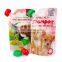 Animal pet dog food  portable liquid treats aluminium foil suction nozzle packaging stand up pouch plastic bag