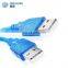 Factory specializing made male to male usb cable , 15 m blue cable usb