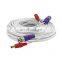 Indoor Outdoor White 5M 10M 20M 30M 50M 80M BNC DC Patch Cables 4K CCTV Camera Cable