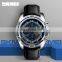 Expensive Mens SKMEI 9156 Famous Brand Watch Fashion Leather Watch 3ATM wr