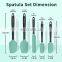 Silicone Spatula Set of 5 High Temperature Resistant Food Grade Silicone Dishwasher Safe for baking