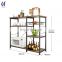Custom Made Kitchen Wooden Furniture Trolley With Drawers Door