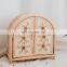 Hot Sale Wicker Cabinet for Doll, Rattan Daisy Dolls Wardrobe Doll Furniture kids toys Mini boho Vietnam Manufacturer