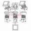 China factory price Nice looking rectangle led push button