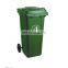 Outdoor Rubbish Container Trash Can Plastic Waste Wheelie Bin Manufacturer 120 Litre Dust Bin Rolling Cover Type Free Printing