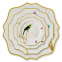Modern Design Fine Bone China Dinnerware Sets Ceramic Dishes Gold Bird Charger Plate