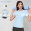 Loose Casual Fitness Sports T Shirts Wholesales Yoga Sportswear Plain Ribbed Short Sleeve Tops