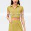Wholesale Custom Logo Sports Tennins Two Piece Tracksuit Women Golf Gym Fitness Stand Collar Crop Top And Shorts Skirt Suit Set