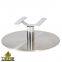 Revolving Chair Leg in Brushed Stainless Steel Round Arm Furniture Legs No reviews yet