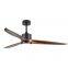52inch Modern Wooden Blades Remote Cotroller Ceiling Fan With Led Light Light