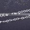 2015 fashion rhodium plated dimond cut chain necklace jewelry accessories