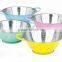 Color stainless steel fruit Sieve Fruit Colander 24-30cm